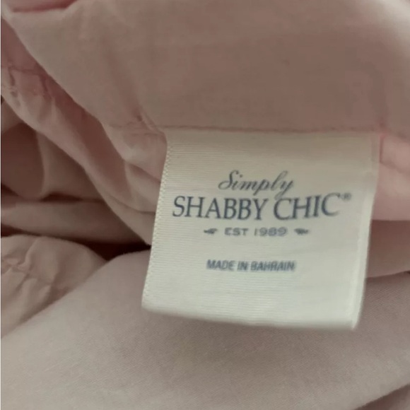 Simply Shabby Chic TWIN Pink Ruched Smocked comforter + pillowcases ( 2) set - Picture 9 of 14